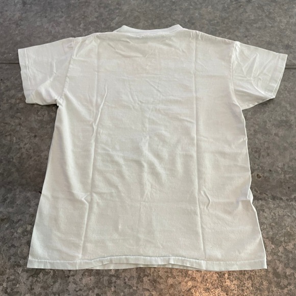 Vintage Sumo Wrestler Cats Single Stitch Tee Shirt Womens Small Blue Funny 80s - Picture 8 of 13